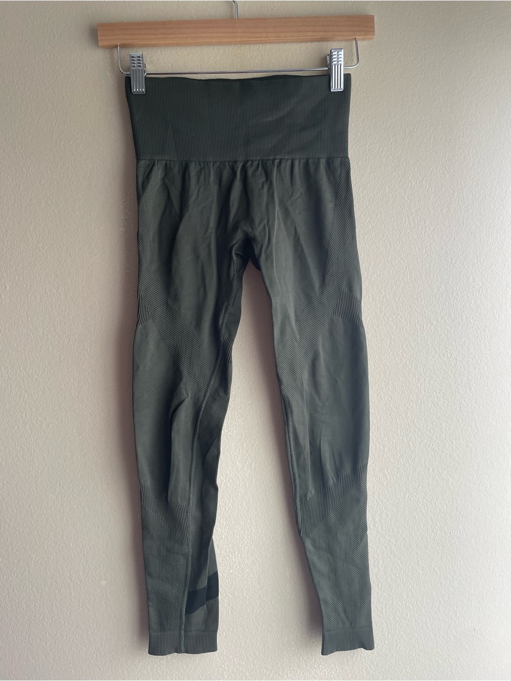 Alala Women Green Stretch Legging Small